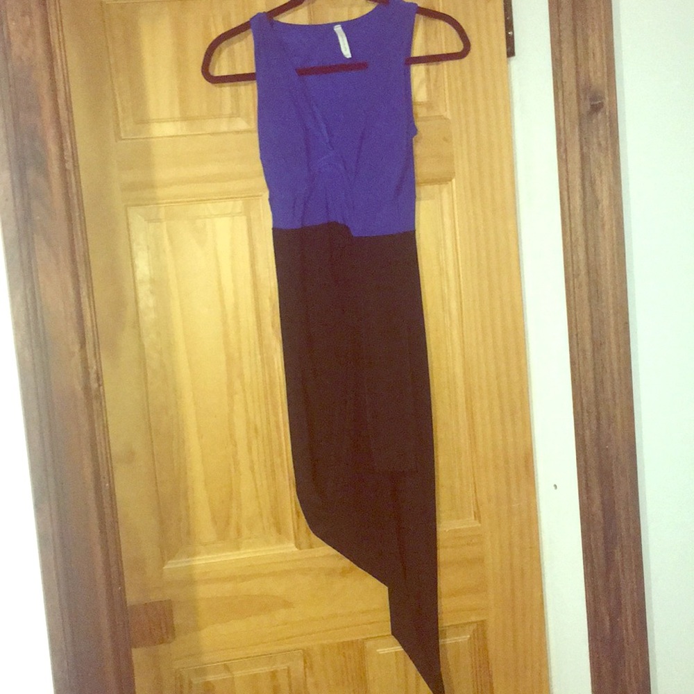 High love, blue and black dress